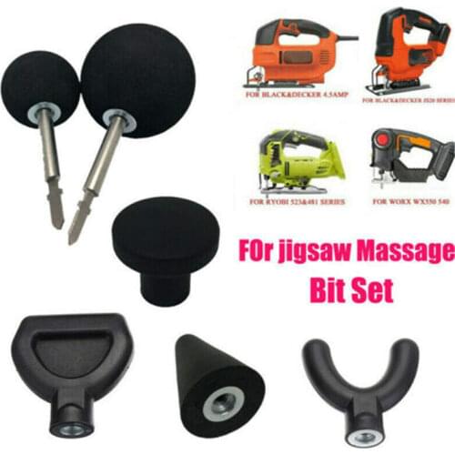 Attachment 6pcs Adapter for Worx Massager Jigsaw & Tip Massage For Percussion Bit