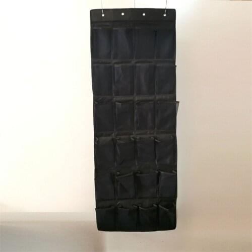 HOT 24 pocket Large Mesh Cloth Box Storage Hanging Bag Wall-mounted Sundries Organizer Holder Room Shoes Slippers Storage Bag