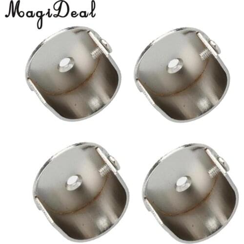 MagiDeal 4x Recess Bracket Curtain Rail Support Curtain Pole Bracket Wall Mount 28mm