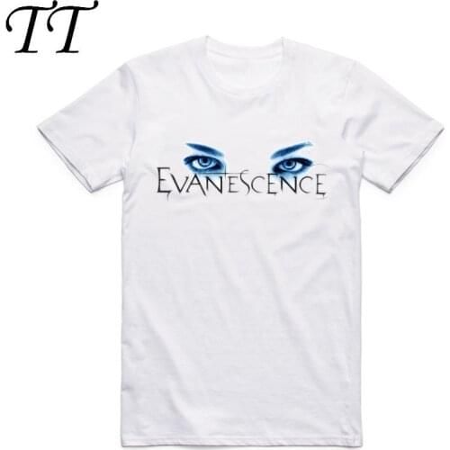 2019 Evanescence Angel Men Women T-shirts Summer Fashion Short Sleeve O Neck White T Shirt Men Casual Streetwear Clothes Tops