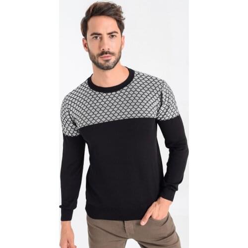 Heyss O Neck Male Knitwear Sweater