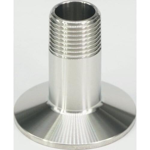 1/2" BSP Male x 1.5" Tri Clamp Sanitary 304 Stainless Steel Pipe Fitting Connector For Homebrew