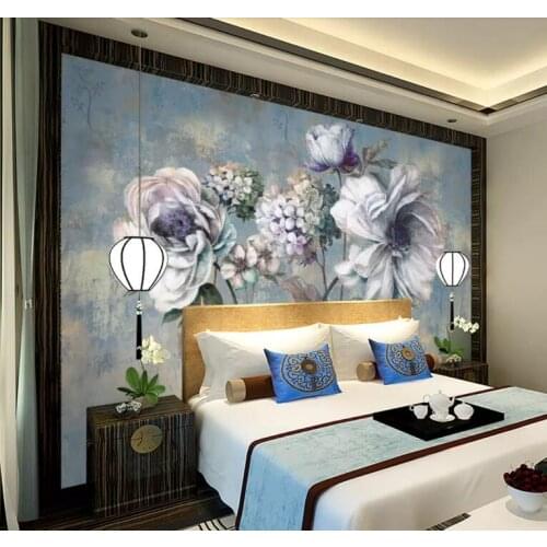 Bacal Custom wall papers home decor formaldehyde-free personalized wallpaper Vintage flower oil painting 3d wallpaper mural