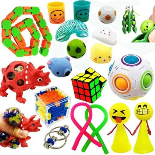 New Funny Combination Extrusive-solving Fidget Toy Hot Selling Various Styles Vent Toy Combination Suit Set Stress Relief Toy