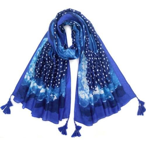 2021 Fashion Newest Spot Printed Pattern Printed Cotton Viscose Tassel Scarf Shawls Wraps 10pcs/lot