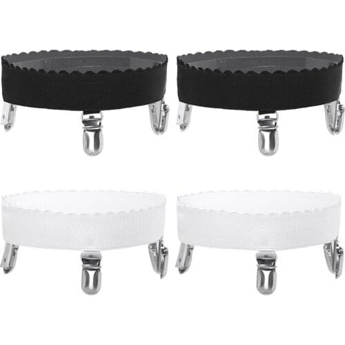 Anti Slip Garter Belts Elastic Thigh High Stockings Fastener Retainer Garter Cord with Clip Women Socks Hosiery Holder Suspender