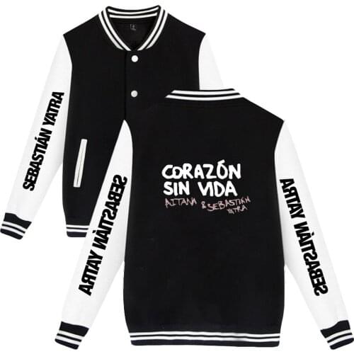 Sebastian Yatra Print Autumn Winter Holiday Preppy Unisex Youthful vitality Clothes Baseball Uniform Kawaiistyle