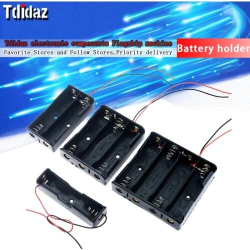 Brand new 18650 mobile power box 1/2/3/4 battery pack 2/3 combined bracket 18650 battery holder battery box with Wire