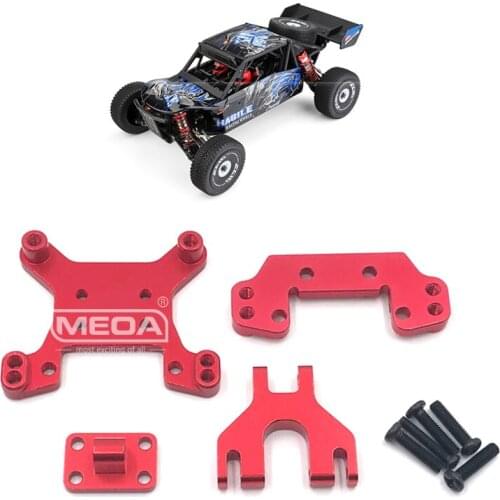 WLtoys RC Car Spare Parts 4WD 124018 Red Upgraded Metal Front/Rear Shock Absorbers Board Group 1/12 Accessories
