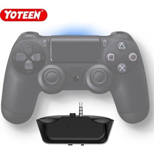 Yoteen for PS4 Dualshock 4 Wireless Bluetooth 5.0 Audio Receiver Transmitter Mini 3.5mm Aux Stereo Adapter for Bluetooth Headset