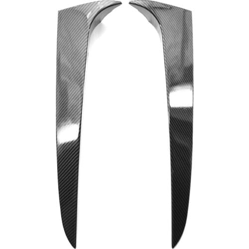 Rear Window Spoiler Side Wing Cover Trim Carbon Fiber Black Replacement for BMW X3 F25 2011-2017