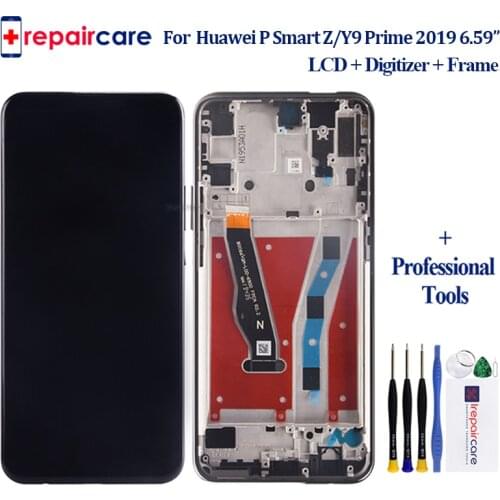 6.59" 1080x2340 For Huawei P Smart Z STK-LX1 LCD Display Touch Screen Digitizer Assembly Parts for Huawei Y9 Prime (2019)