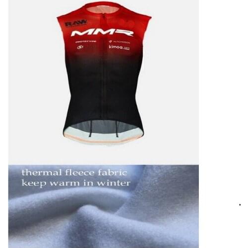 WINTER FLEECE THERMAL 2021 MMR FACTORY RACING TEAM 2 COLORS ONLY SLEEVLESS VEST CYCLING JERSEY WEAR ROPA CICLISMO SIZE XS-4XL