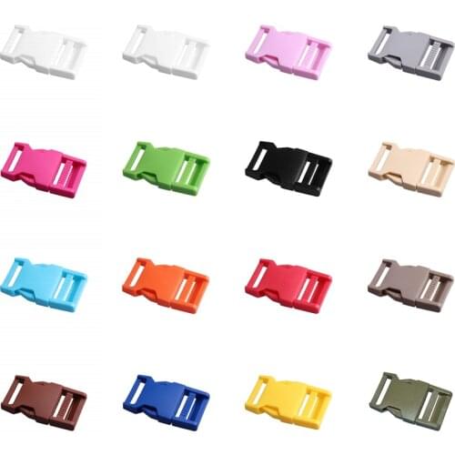 10pcs/lot 1" 25mm Wide Contoured Side Release For Paracord Bracelet Plastic Buckle Pick color