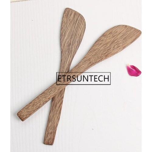 200pcs Wenge Wooden Mask Knife Japanese Style Butter Knife Marmalade Jam Knife Dumpling Cream Knives