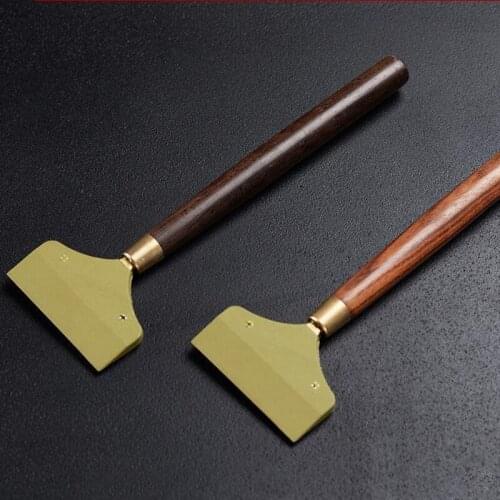 Wooden Handle Silicone Tea Brush Tray Cleaning Tea Accessories