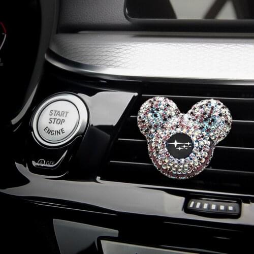Perfume Mickey Diamond Car Air Conditioner Outlet Car Air Freshener For Subaru Forester 2009 Uutback Impreza Legacy XV 2019 STI