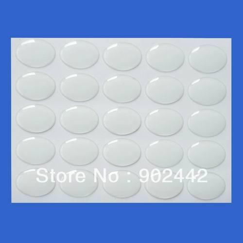 Free Shipping: Wholesale 1000 pcs/lot 25*18 mm Oval Shape Clear Epoxy Resin Dome Sticker