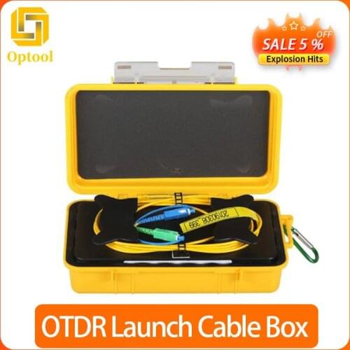 SC/UPC-SC/APC 1310/1550nm OTDR Dead Zone Eliminator,Fiber Rings ,Fiber Optic OTDR Launch Cable Box 1km SM 1310/1550nm tool