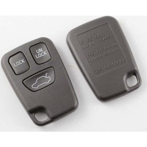 Keyless Entry 3 Buttons Remote Shell Case For Volvo C30 C70 S40 S60 S80 LXC90 V60 Fob Key Cover 20PCS/lot