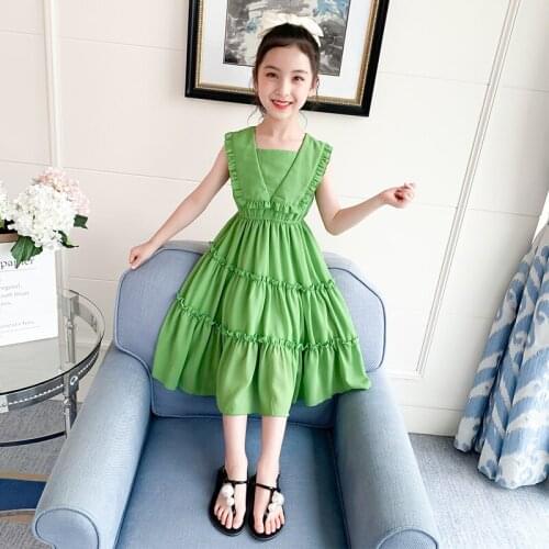 Kids Cotton Dress for Girls Children Party Vestidos Kids Casual Dresses Teenager Summer Dress Girls Clothing 4 7 9 11 14 15 Year