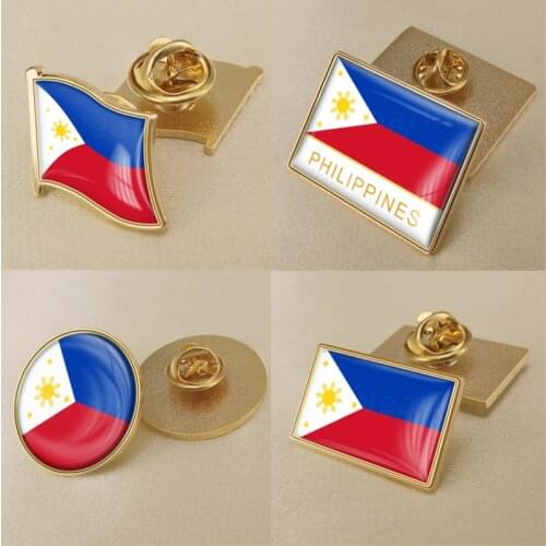 Coat of Arms of Philippines/Filipino Flag National Emblem Brooch/Badges/Lapel Pins