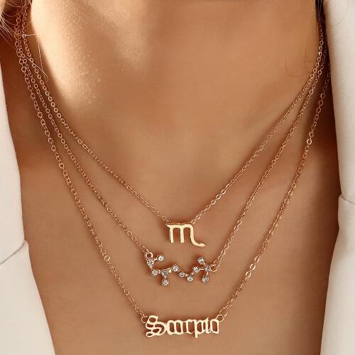 HEONYIRRY Women's Pendants Zodiac Signs