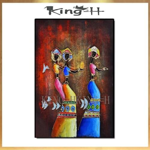 Modern knife painted sexy adult children hand-painted oil painting paint beautiful girl photo home decoration unique gifts hall