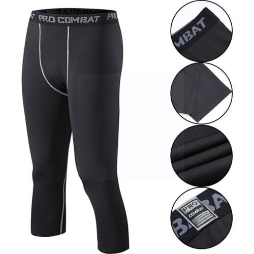 Compression Basketball Tights High Elastic Sports Soccer Quick Fitness Tights Sports Pants Men Running Leggings Sportswear I9V3