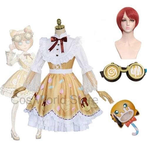 Anime Identity V Machinist Tracy Reznik Cosplay Costume Candy Girl Lolita Dress Glasses Lovely Uniform Carnival For Girl