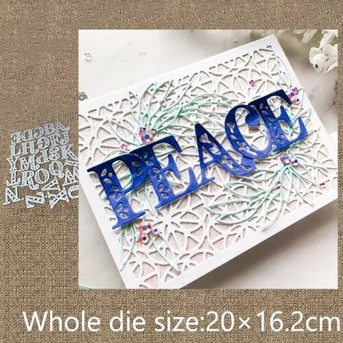XLDesign Craft Metal Cutting Dies stencil mold 26pcs upper case letter scrapbook Album Paper Card Craft Embossing die cuts