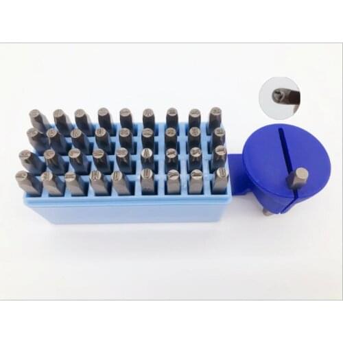 4MM Letter Number Stamp Punch Set Hardened Steel Metal Wood Leather Steel Punch Alphabet Letter Number Tool Leather craft Stamp