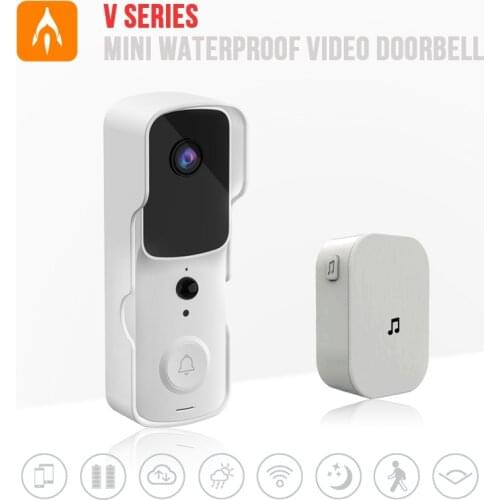 Outdoor Wireless WiFi Doorbell Sets Smart Home Security Door Bell Phone Digital Peephole Magic Eye Viewer Video Intercom Camera