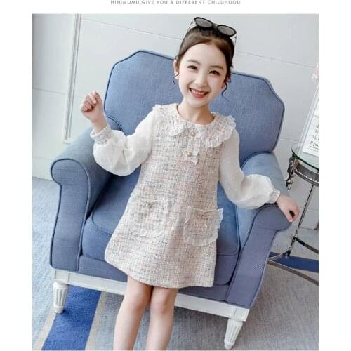 2020 New Spring Autumn Girls Kids Elegant Princess Dress Comfortable Cute Baby Clothes Children Clothing Vestidos