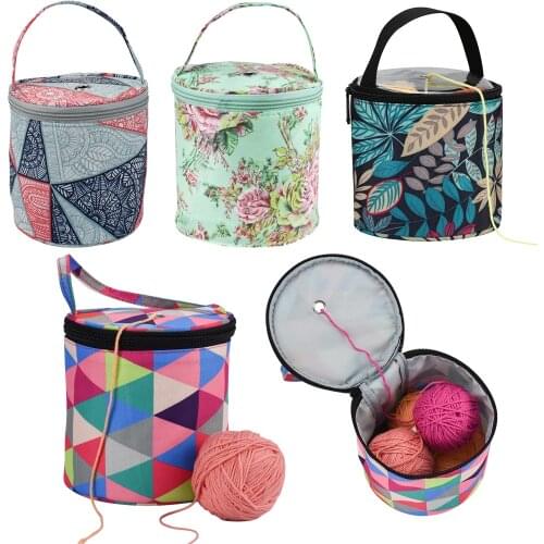 Fashion Knitting Needles Thread Basket Tote Household Fabric Sewing Storage Box Organizer DIY Craft Sewing Tools Accessories
