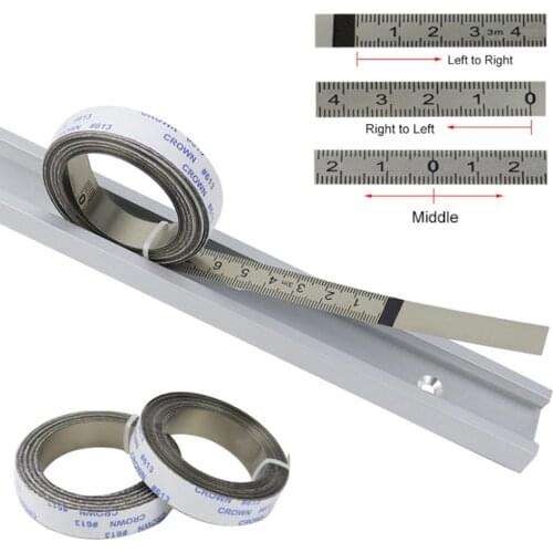 Stainless Steel Miter Track Tape Measure Self Adhesive Metric Scale Ruler JDH99