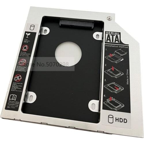 9.5mm 2nd HDD SSD Hard Drive Optical bay Caddy Frame Adapter for Macbook Pro 13 15 17 inch Late Middle 2009 2010 2011 2012 2013