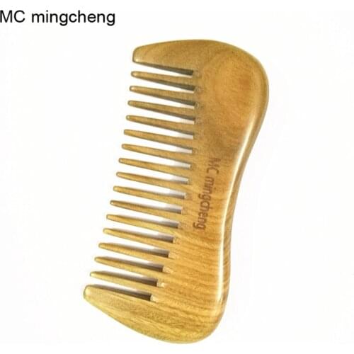 MC Sandal Wood Hair Brush Handicraft Wooden Pocket Hair Combs Beard Natural Sandalwood Comb Anti-Static Care