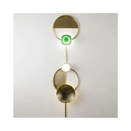 Nordic Postmodern Lightweight Living Room Wall Lamp Fashion Designer Decorates Bronze Bedroom Hallway Bedside Wall Lamp hanglamp