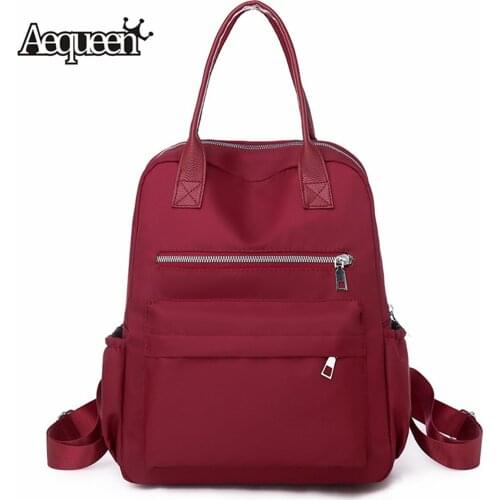 Oxford Cloth College School Bags Backpack Simple Women Back Pack Multifuction Bagpack 2019 Sac A Dos mochila For Teenager Girl