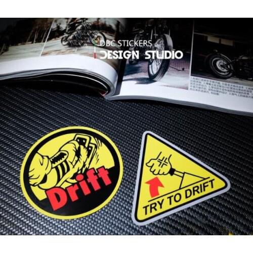 Try to Drift Parking Break Vinyl Sticker Janpan drift stickers JDM reflective windshield decals racing motor