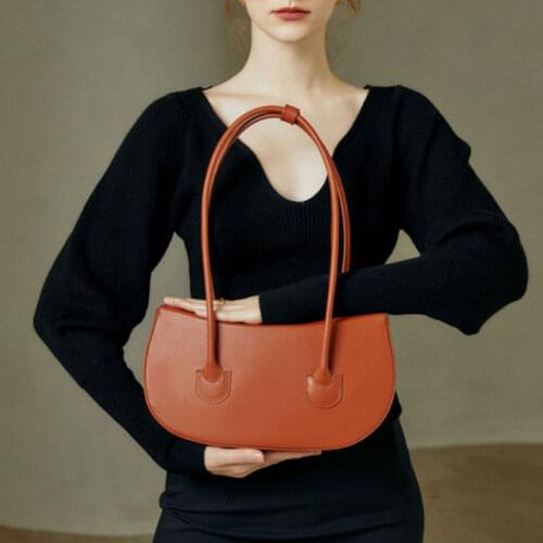Women Bag PU Bucket Vintage Solid Zipper Soft Handbags Purse Luxury Designer Bag High Quality Simple Euro-America Style