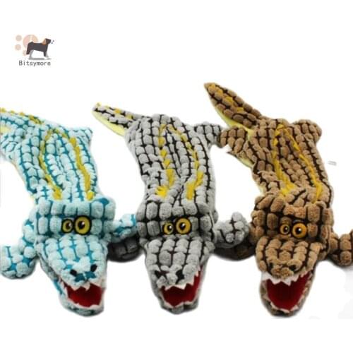 Pet Dog Chew Squeaky Plush Toy Cartoon Crocodile Puppy Chewing Toy Store
