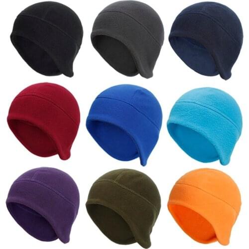 1 PC Unisex Warm Fleece Hats Winter Autumn Classic Outdoor Windproof Hiking Fishing Cycling Hunting Military Tactical Caps Drop