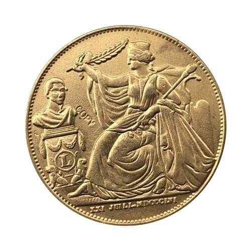1856 Belgium 5 Centimes coins copy 28MM