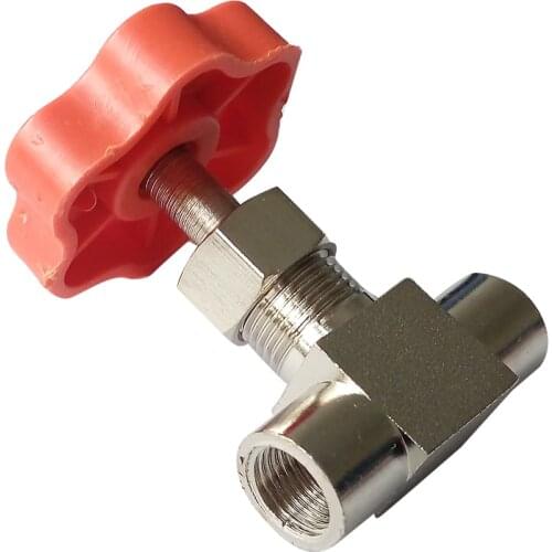 2 pcs 1/8" Female BSP Nickel-Plated Brass Threaded Needle Valve NV2-1/8