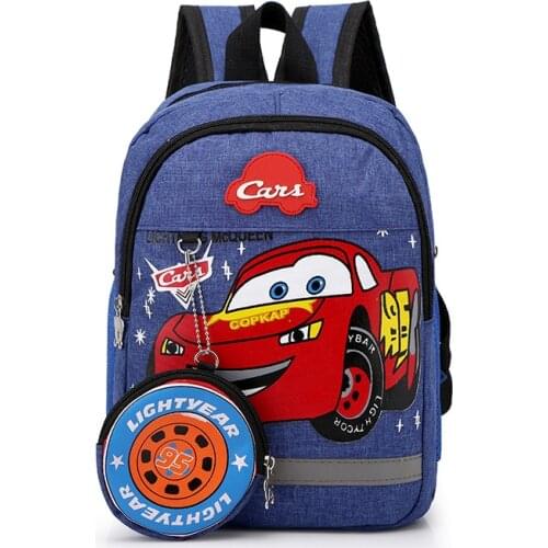 2pcs/lot Disney 2019 kindergarten lovely backpack+purse coin boy bag Spiderman children boy bookbag for school mini backpack
