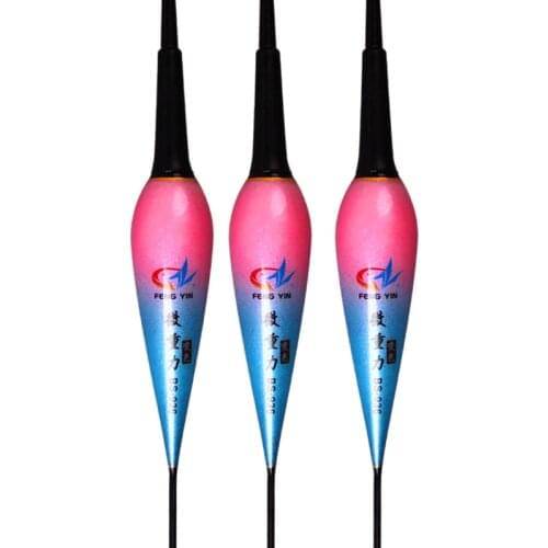 3pcs Gravity sensor float The drownded electronic float luminous fishing tackle set fishing tackle accessories flicker float