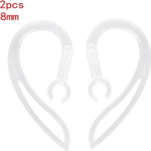 8mm Bluetooth Earphones Transparent Soft Silicone Ear Hook Loop Clip Headset