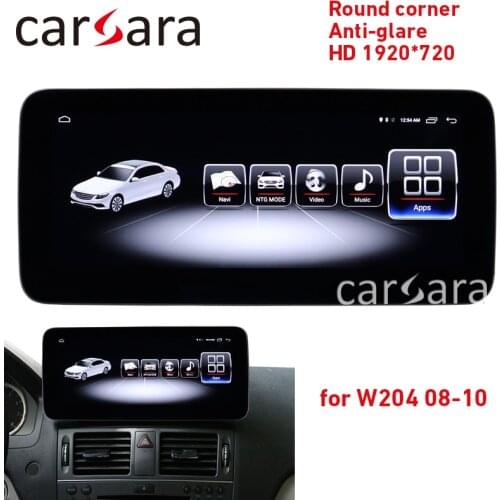 Car navigation Android player C class W204 round corner screen C200 anti-glare display C250 4G RAM 1920 tablet C300 navigation